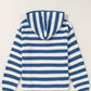 Drawstring Striped Long Sleeve Hooded Sweater