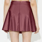 Ruched Mini Skirt with Zipper