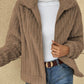 Plush Zip Up Long Sleeve Jacket