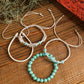 Light Blue Western Turquoise Shell Multi Layered Bracelet Set