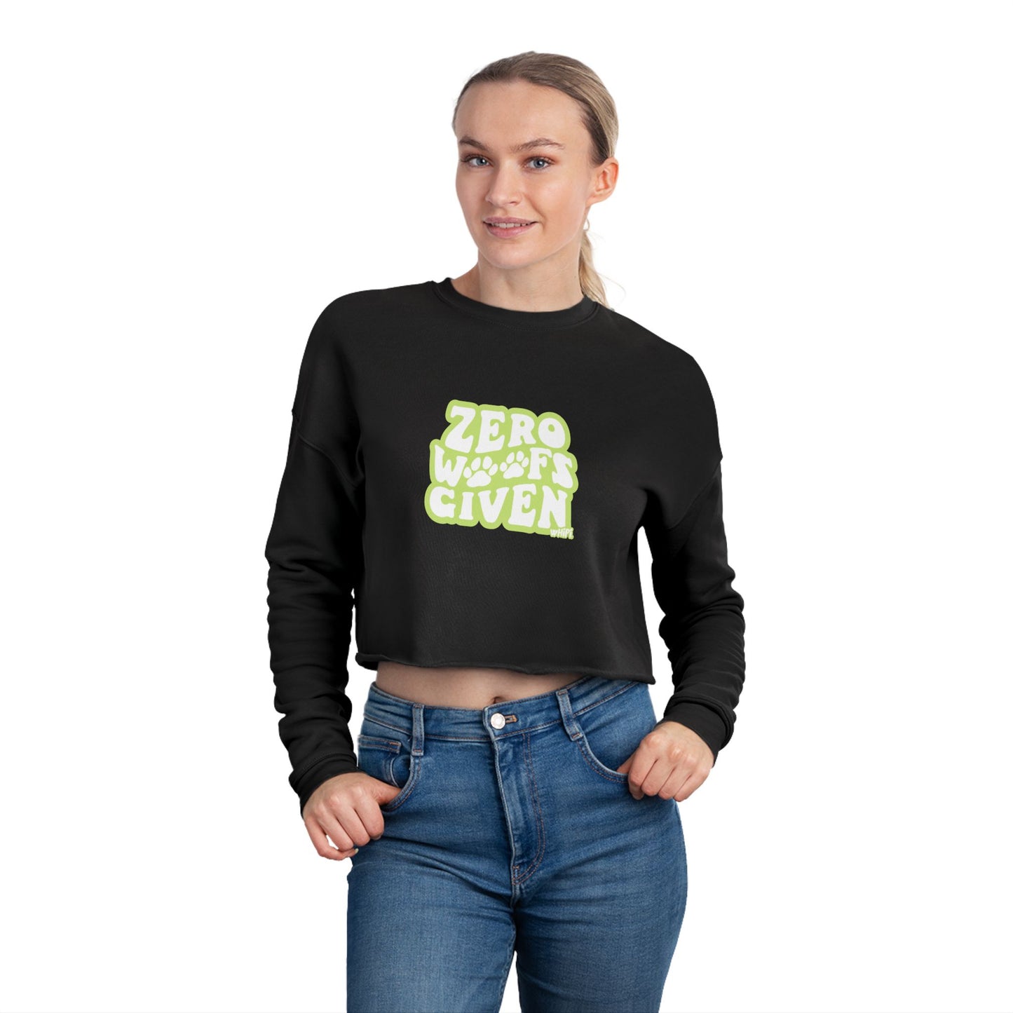 The "No Woofs Given" Cropped Sweatshirt