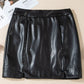 PU Leather Mini Skirt