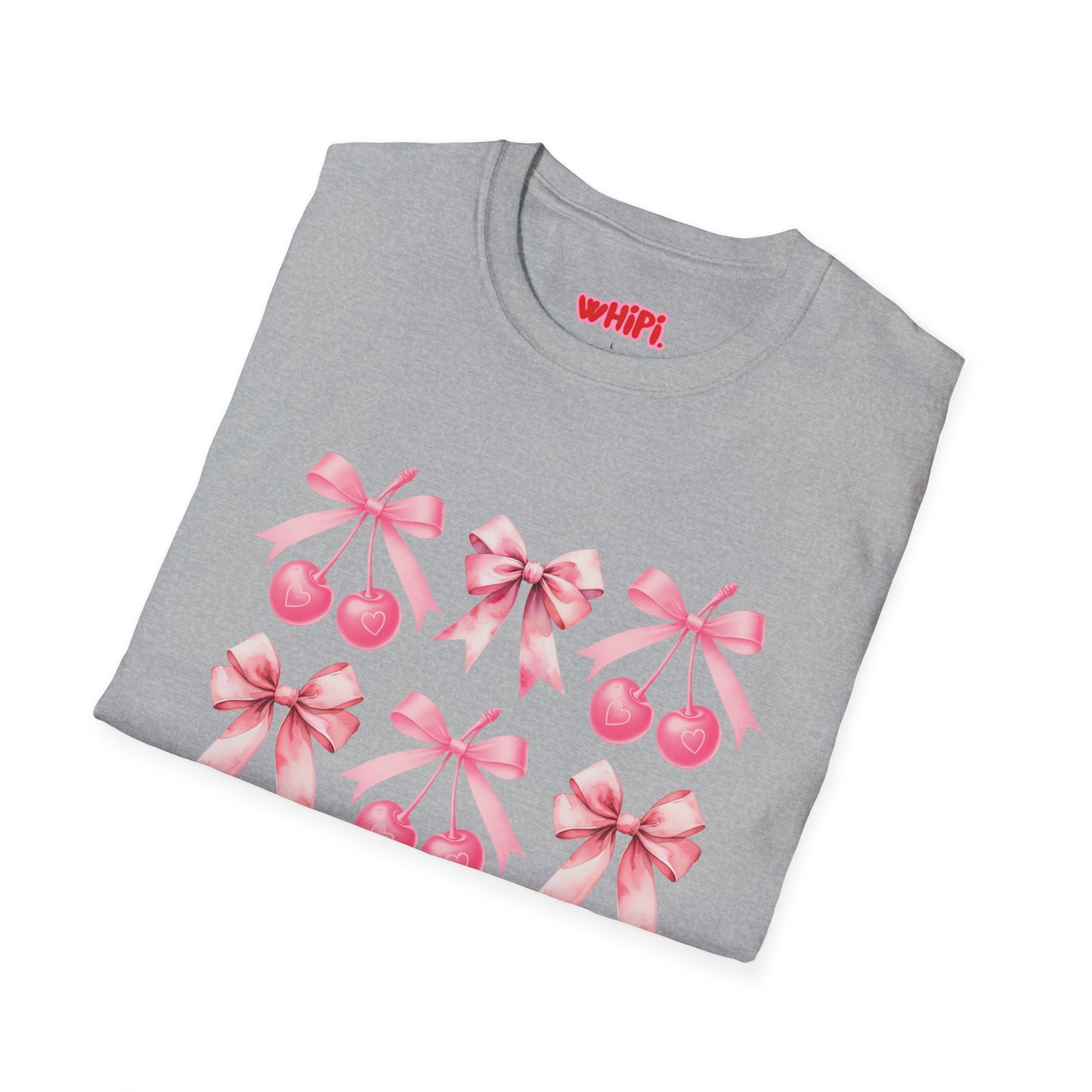 Sweet Cherry Bow Soft T-Shirt (S-5X)