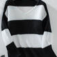 Color Block V-Neck Long Sleeve Sweater