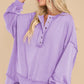 Exposed Seam Long Sleeve Sweatshirt