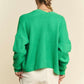 Davi & Dani Open Front Drop Shoulder Cardigan