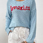 America Long Sleeve Sweater