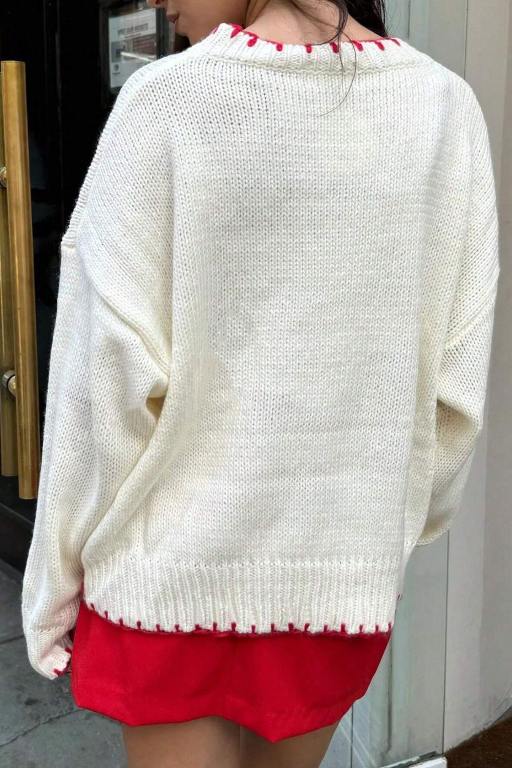 Bow Tie Knit Sweater