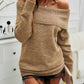 Off-Shoulder Long Sleeve Sweater