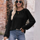 Mandy Long Flounce Sleeve Round Neck Blouse