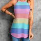 Striped Curved Hem Tank