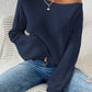 Honey Single Shoulder Long Sleeve Sweater