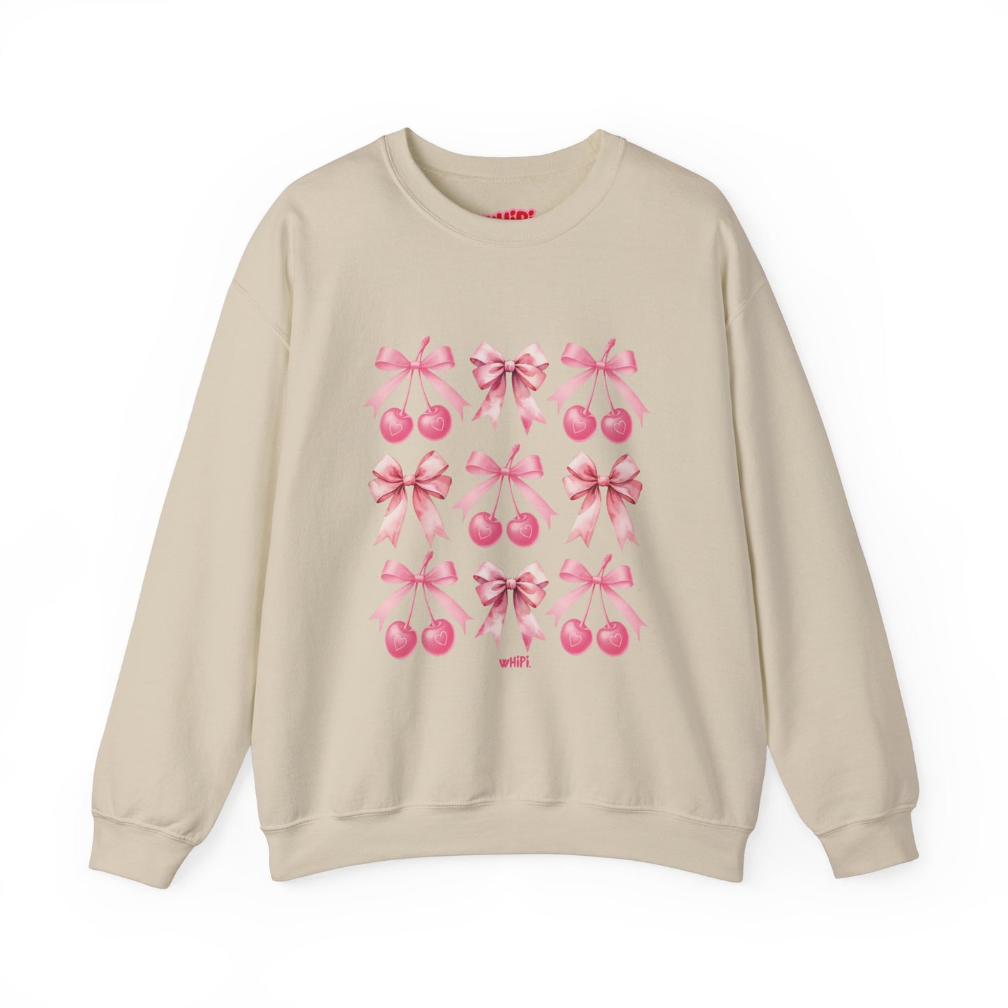 Sweet Cherry Bows Crewneck Sweatshirt (S‑5XL)