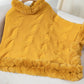 Fuzzy Hem Cable-Knit Poncho