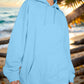 Drawstring Dropped Shoulder Hoodie