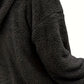 Half Zip Dropped Shoulder Oversized Hoodie