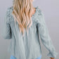 Frill Trim Flounce Sleeve Blouse