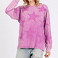 SAGE + FIG Mineral Wash Star Pattern T-Shirt