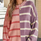 Contrast Striped Long Sleeve Sweatshirt