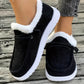 Fluff Round Toe Flat Slip-Ons