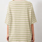 Striped Round Neck Half Sleeve T-Shirt