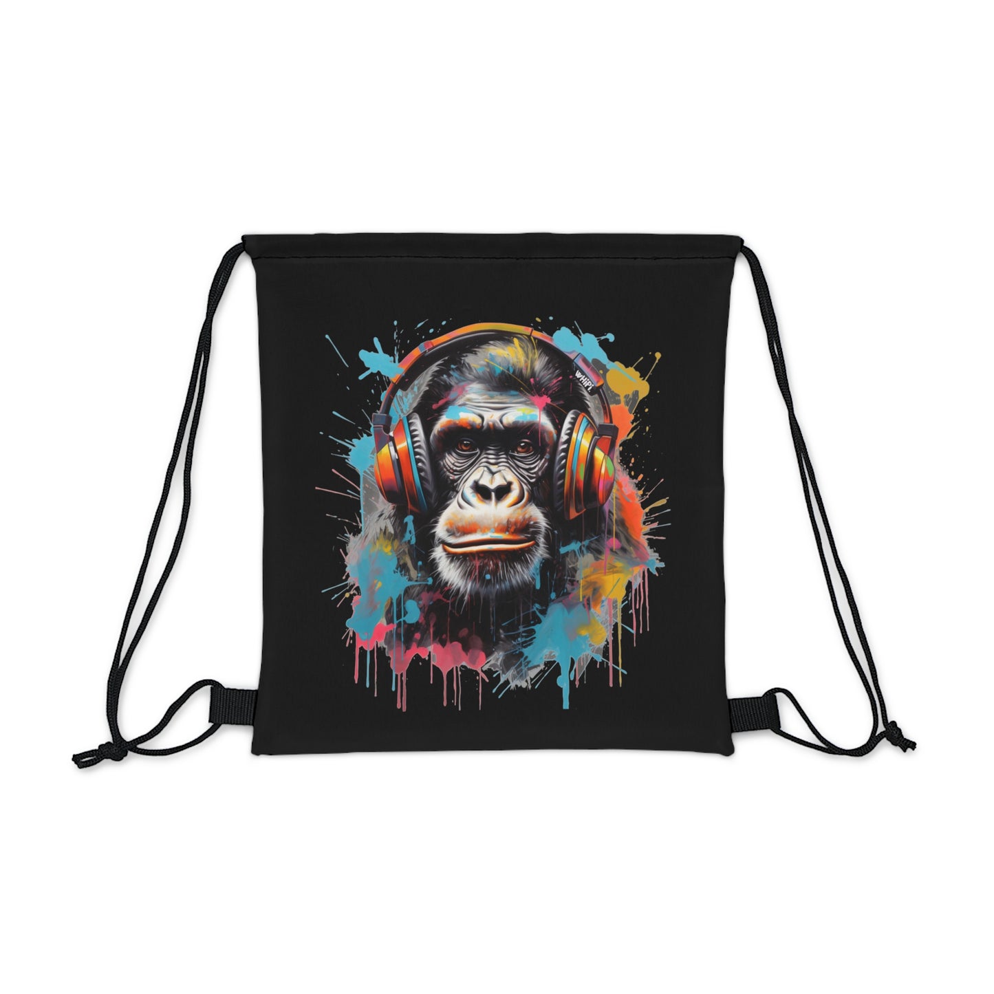 DJ Gorilla Drawstring Bag