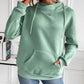 Drawstring Long Sleeve Hoodie with Kangaroo Pocket