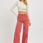 RISEN Full Size High Rise Tummy Control Wide Leg Jeans