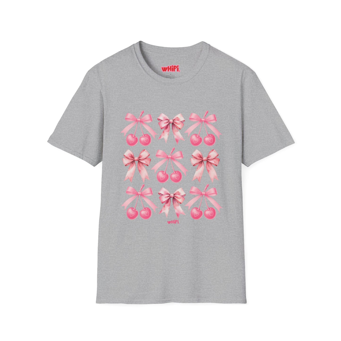 Sweet Cherry Bow Soft T-Shirt (S-5X)