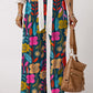 Printed High Waist Wide Leg Pants