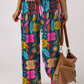 Printed High Waist Wide Leg Pants