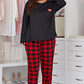 Plus Size Heart and Plaid Lounge Set