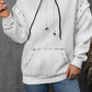 Ivy Lane Drawstring Kangaroo Pocket Dropped Shoulder Hoodie