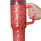 White Leopard Spotted 304 Stainless Double Insulated Cup 40oz