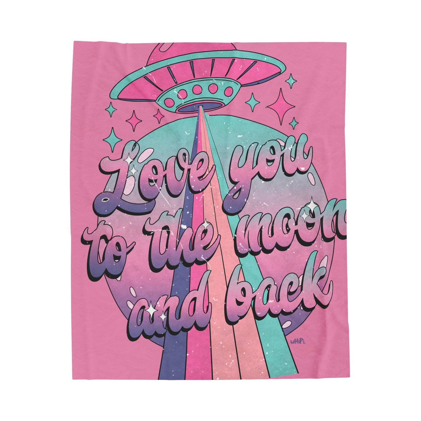 Love You to the Moon Plush Blanket