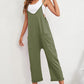 Pocketed Adjustable Spaghetti Strap Straight Leg Jumpsuit