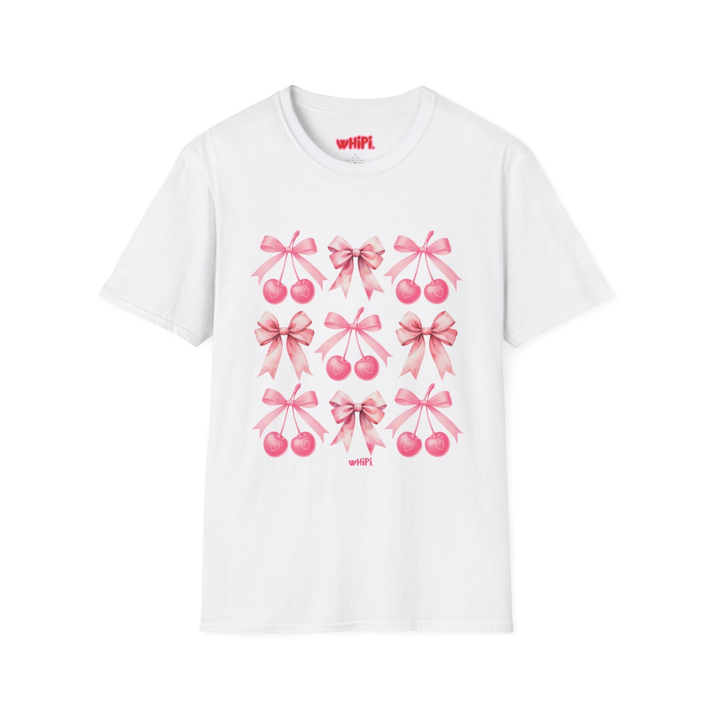 Sweet Cherry Bow Soft T-Shirt (S-5X)