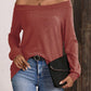 Off-Shoulder Long Sleeve T-Shirt