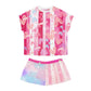 Candy Hearts & Stripes Dream Short Pajama Set