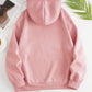 Drawstring Dropped Shoulder Hoodie