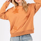 SAGE + FIG Star Patch Long Sleeve Sweatshirt