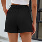 Roll Trim Half Elastic Waist Shorts