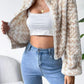 Zip Up Long Sleeve Fuzzy Outerwear