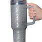 White Leopard Spotted 304 Stainless Double Insulated Cup 40oz