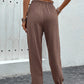 Perfee Tied High Waist Pants with Pockets