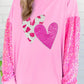 Sequin Heart Sweatshirt—All Heart—Valentine's Day Collection