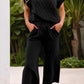 Short Sleeve Top and Pocketed Pants Lounge Set