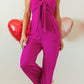 Tied Tube Wide Leg Jumpsuit