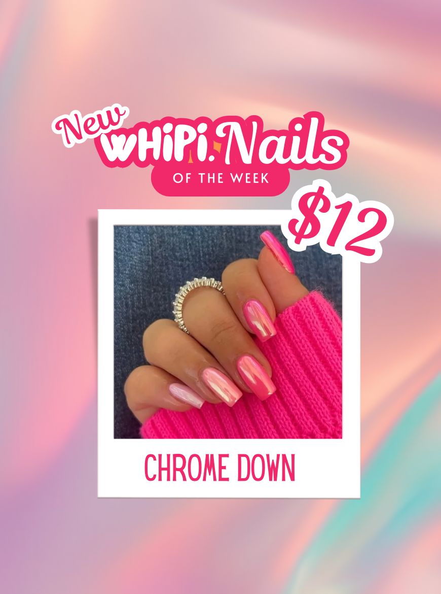 wHiPi. Press On Nails - Chrome Down