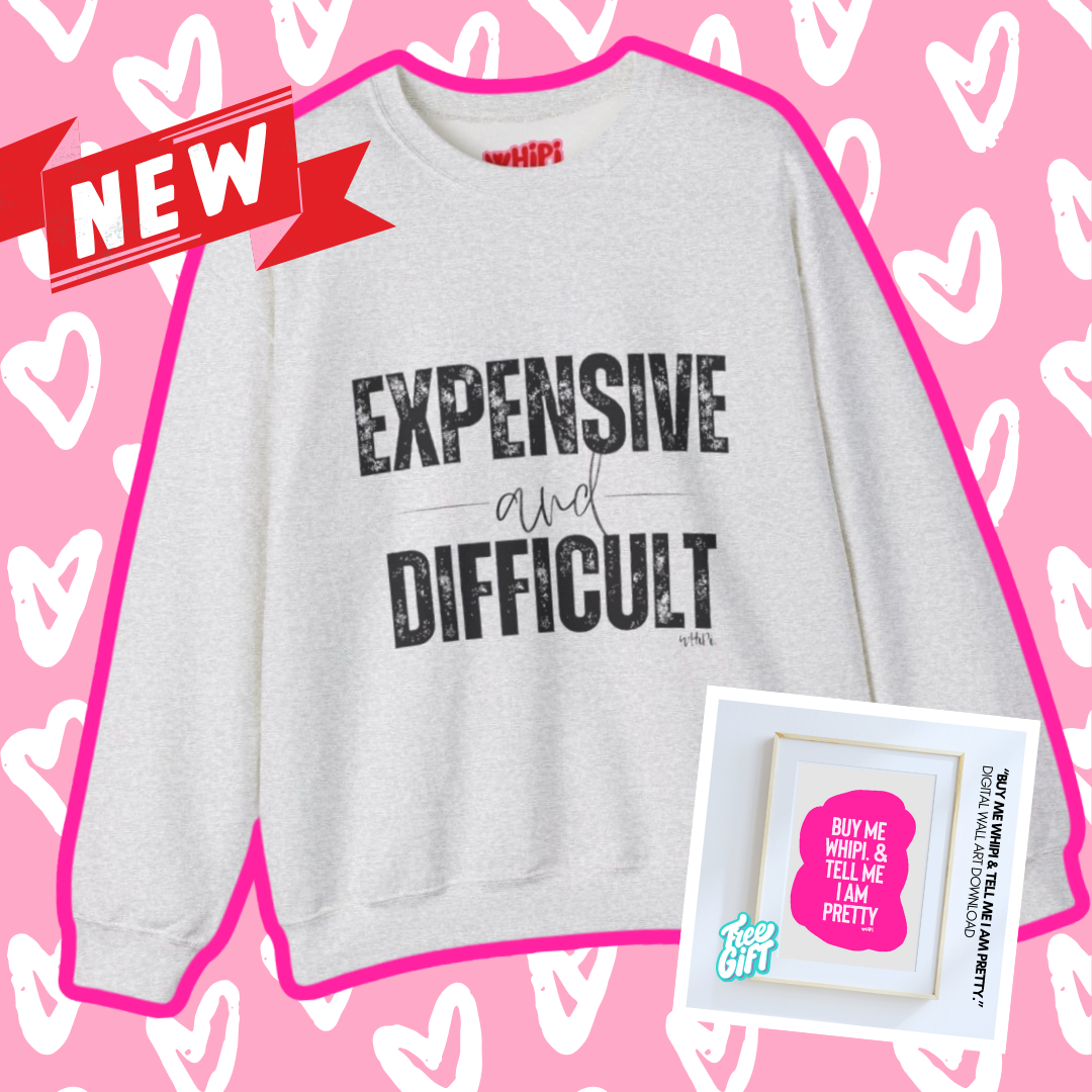 Kayla Kollection Graphic Sweatshirt: Expensive and Difficult